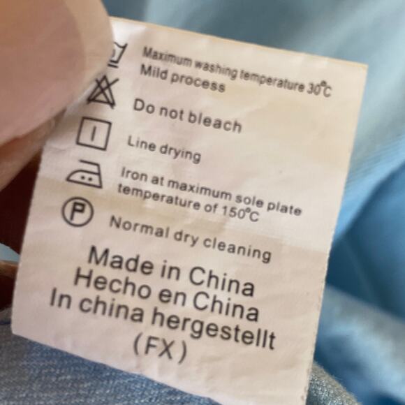 Coofandy Men's Light Blue Casual Button-Down Shirt Size L - Picture 6 of 8